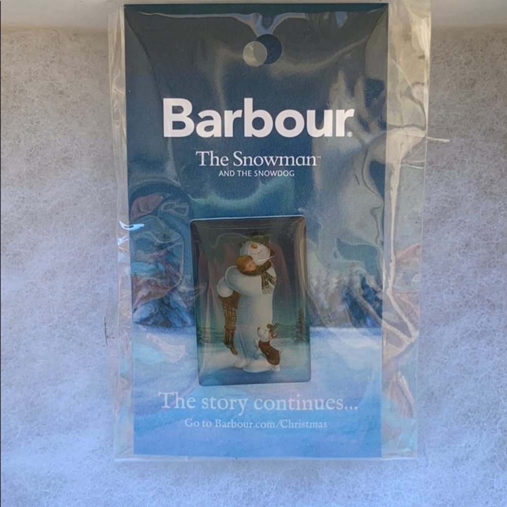 Barbour Snowman Pin